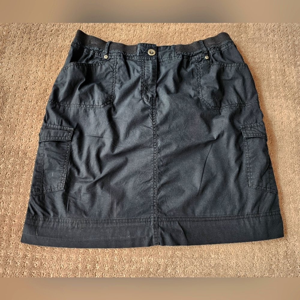 Chico's cotton utility skirt Black size 1.5